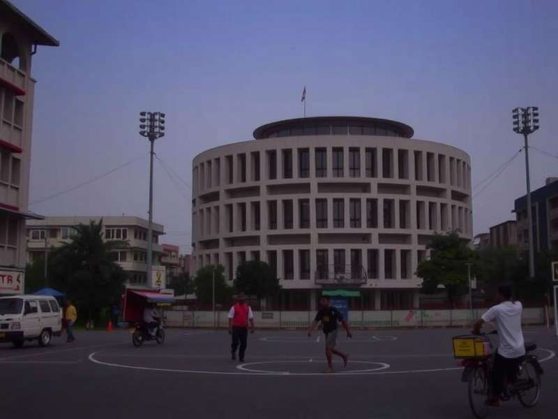 Basketball Legends IN Stadium Screenshot showing a street court in Kolkata with local vendors
